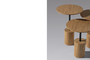 Σετ τραπεζάκια σαλονιού Round Base Natural SMF-0937-0006 Efdeco Image 7