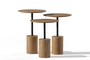 Σετ τραπεζάκια σαλονιού Round Base Natural SMF-0937-0006 Efdeco Image 9