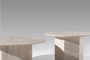 Travertine Tall Coffee Table COF-0937-0037 Efdeco Image 7