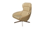 Armchair lined with synthetic leather - Off White LC002-EKROY Efdeco