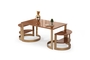 Τραπεζάκι σαλονιού Fuga Walnut COF-0935-0057 Efdeco Image 2