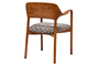 Zoro Chair with Wooden Frame CHA-0921-0005 Efdeco Image 2